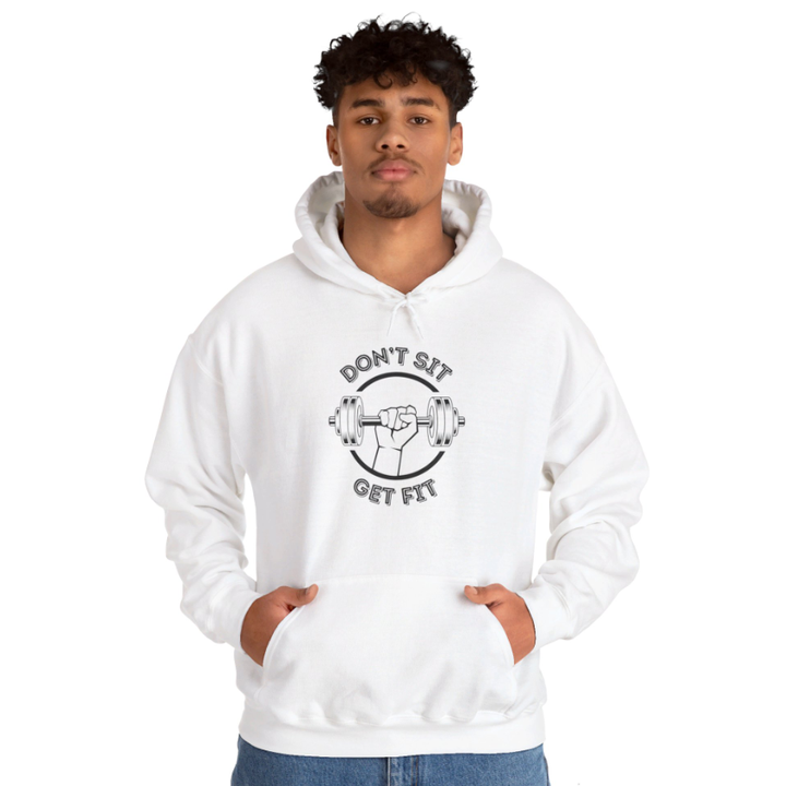 Don't Sit Get Fit - Unisex Heavy Blend™ Hooded Sweatshirt