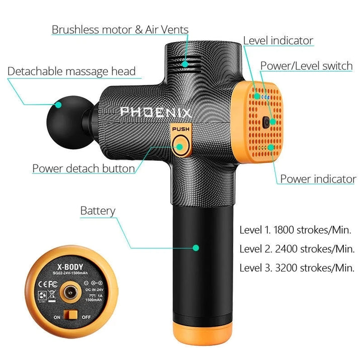 Phoenix A2 Massage Gun Muscle Relaxation